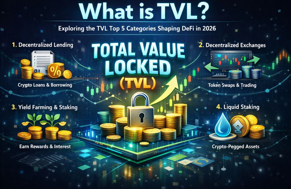 什么是TVL？2026年 DeFi 前五类别深度解析