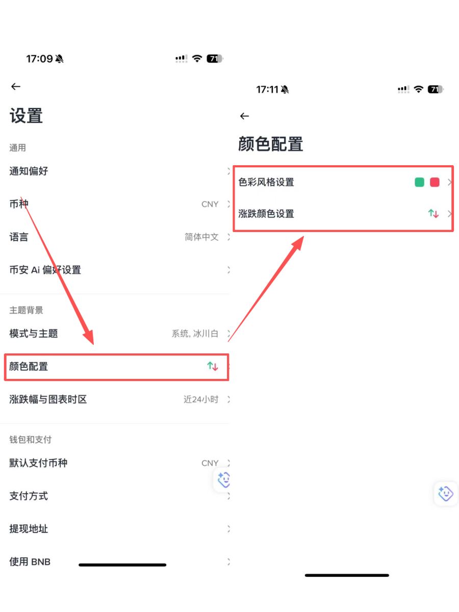 K线颜色怎么设置？