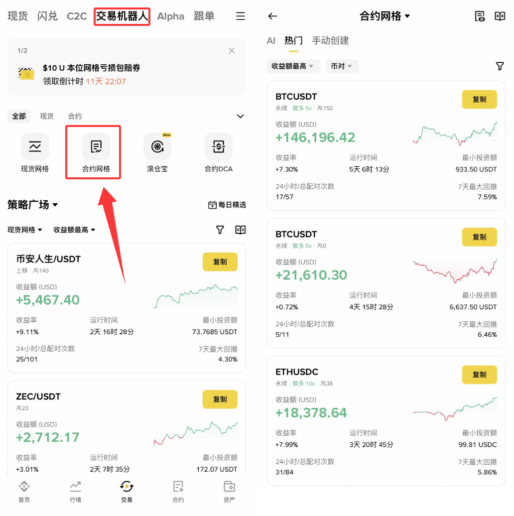 币安、OKX、派网网格交易机器人评测：哪家最好用？