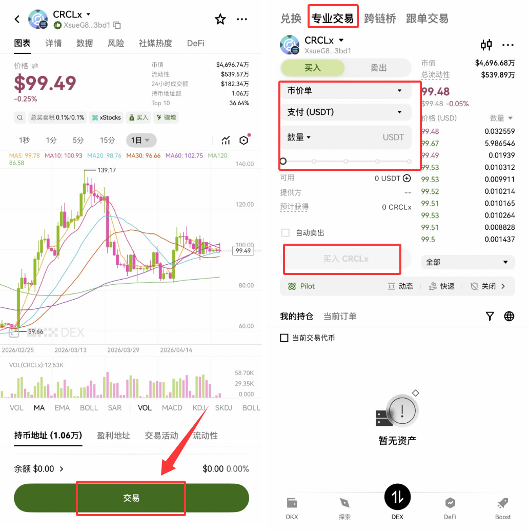 欧易OKX怎么交易美股代币合约？2026最新操作步骤