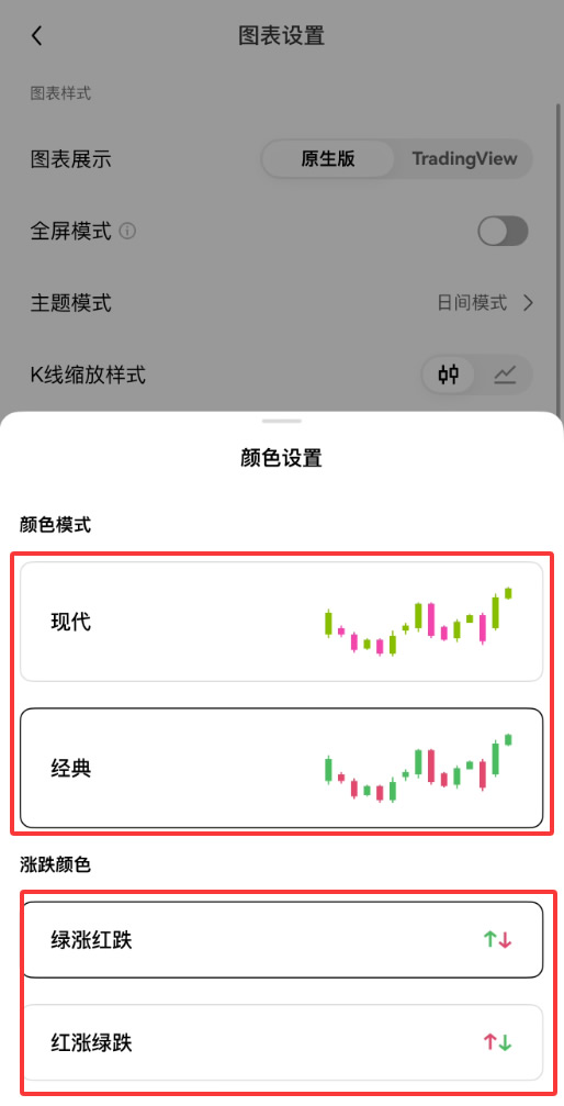 加密货币K线颜色如何设置？币安、欧易App设置教程