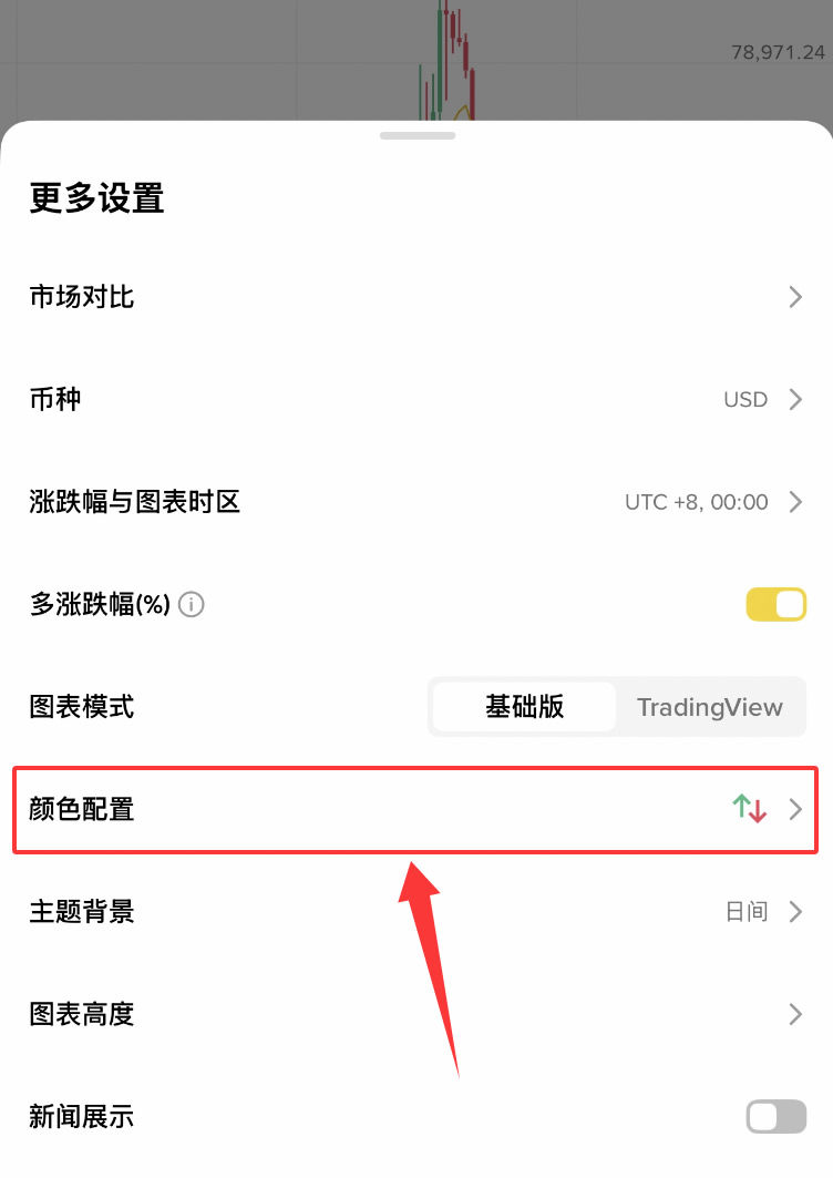 加密货币K线颜色如何设置？币安、欧易App设置教程