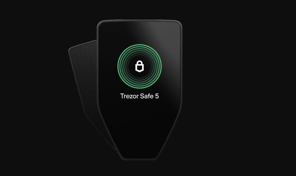 2. Trezor Safe 5：最佳比特币硬件钱包
