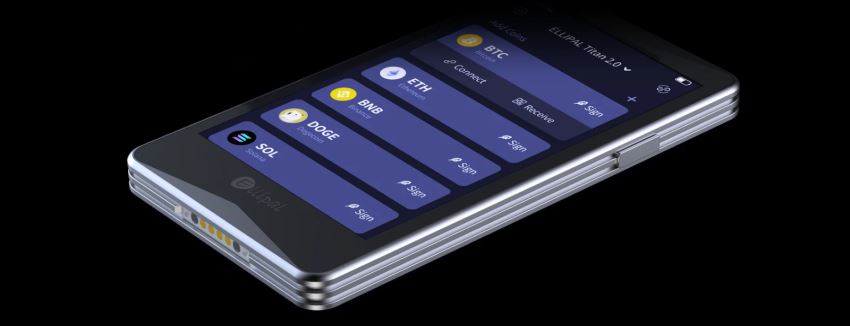 3. ELLIPAL Titan 2.0：最佳的用于气隙交易的冷钱包