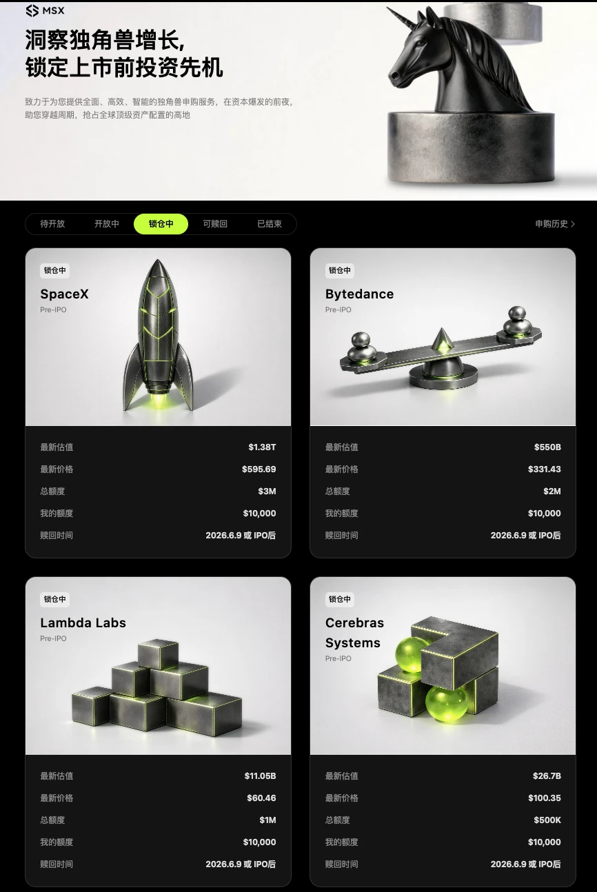 麦通（MSX）：去中心化 RWA 交易平台 Pre-IPO 专区