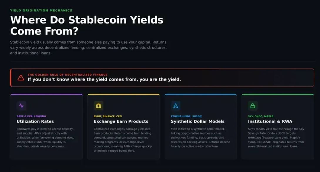 稳定币收益率从何而来？