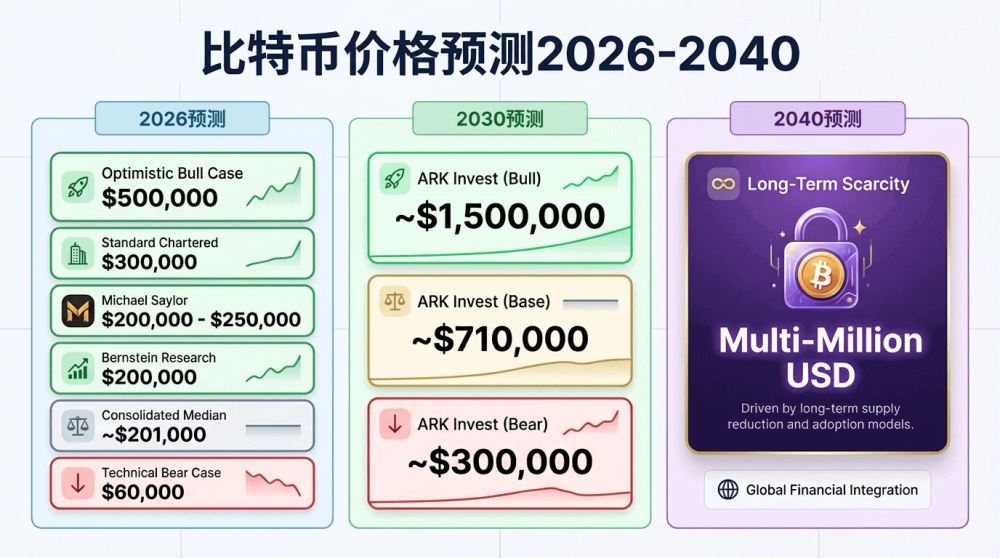 主流机构预测数据概览（2026 - 2040）