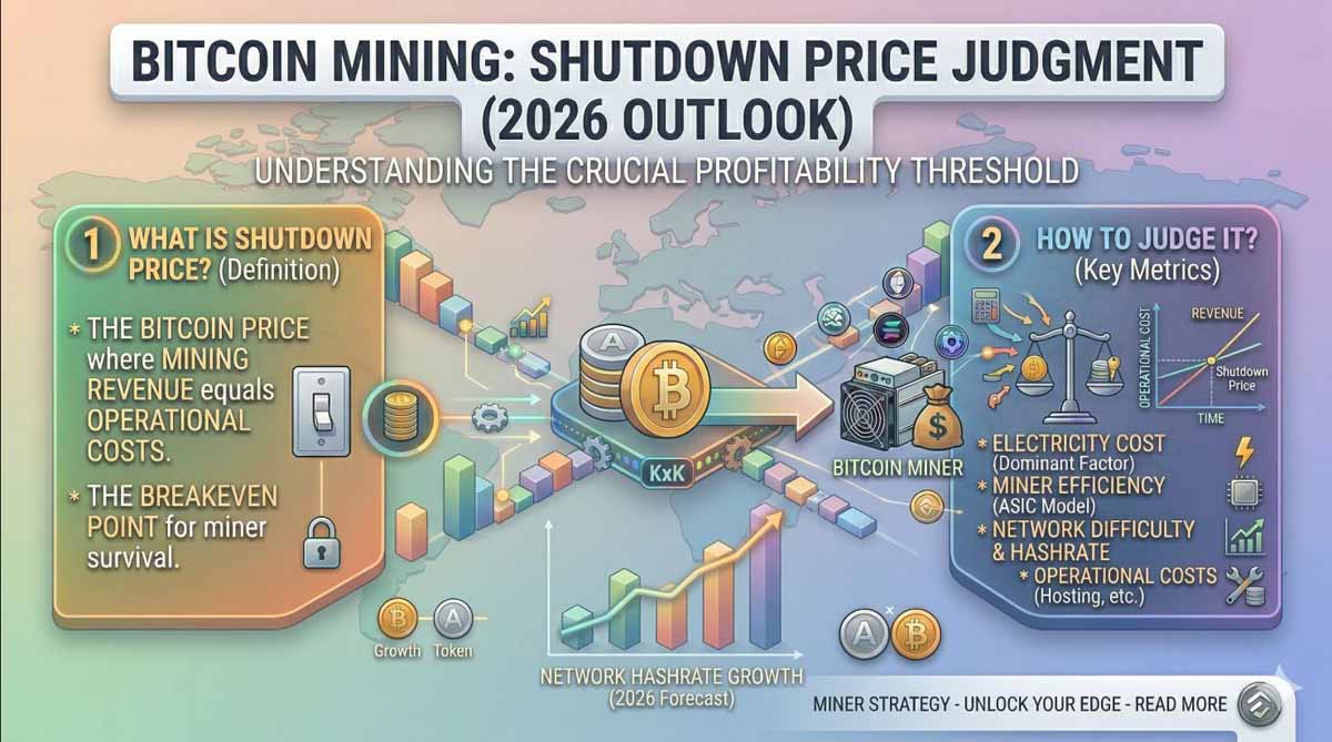2026年比特币矿机关机价解析：如何计算与应对电力成本