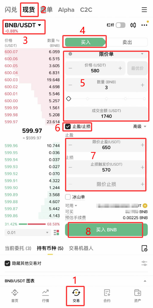 币安交易所现货、合约止盈止损怎么设置？2026最新操作方法