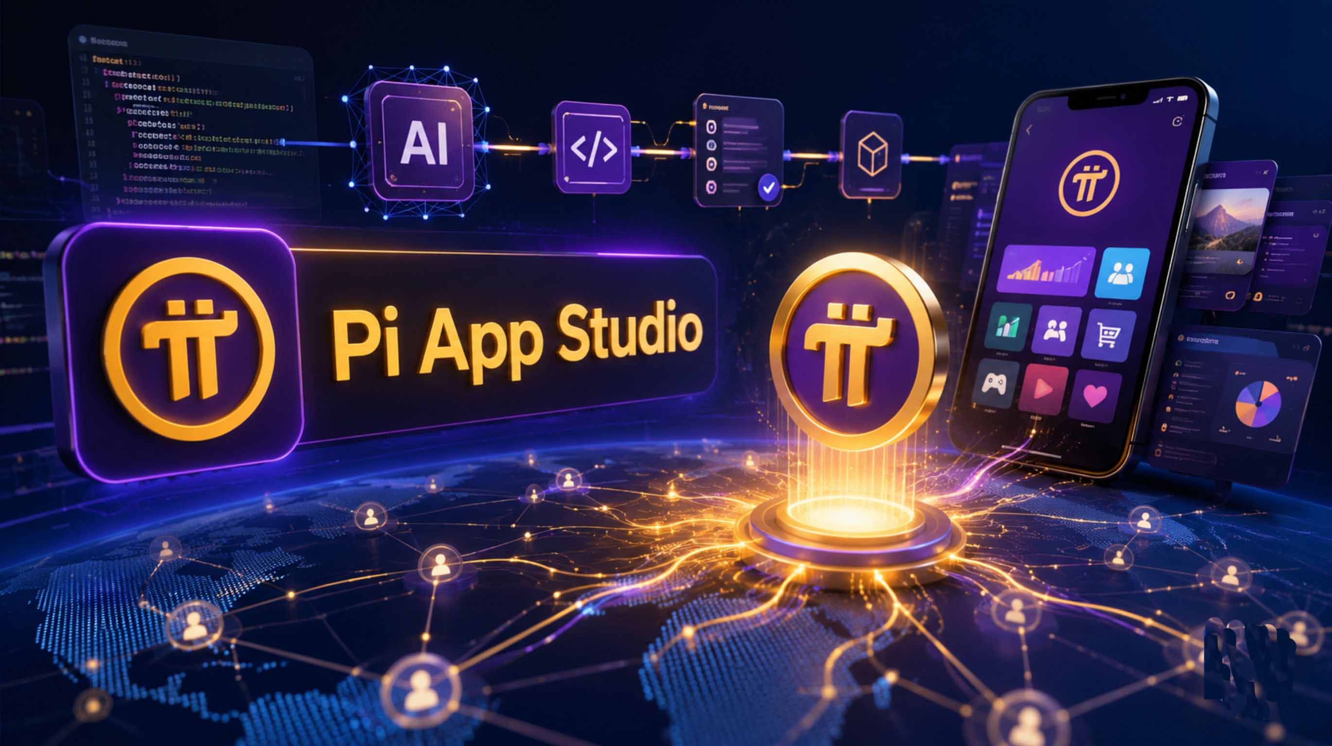Pi Network扩展Pi App Studio：将 AI 构建的应用进程引入其区块链生态系统