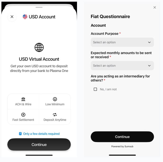 Plasma One 怎么入金？ USDT 零手续费是真的省_图2