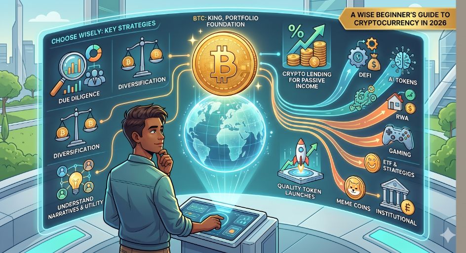 2026年新手如何布局加密货币？一文看懂BTC配置、选币逻辑与利息收益