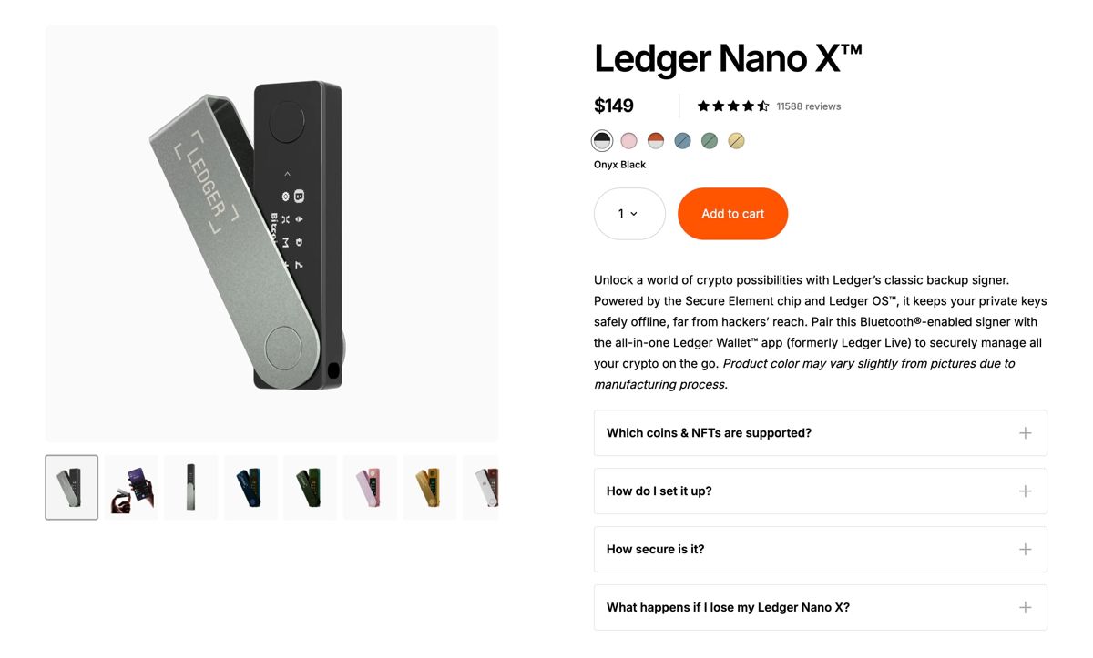1. Ledger Nano X
