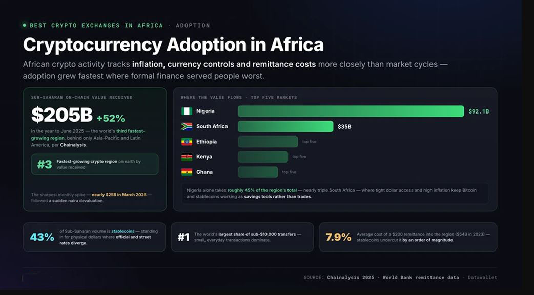 非洲的Cryptocurrency普及情况