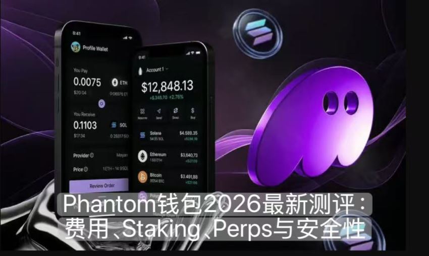 Phantom钱包2026最新测评：费用、Staking、Perps与安全性