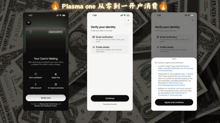 Plasma One开卡教程：海外地址证明+海外手机号+实名认证流程