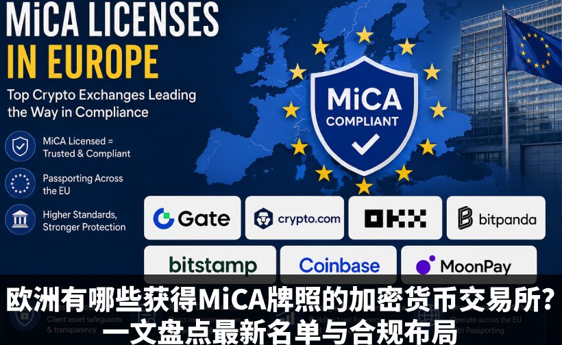 欧洲MiCA持牌加密货币交易所名单