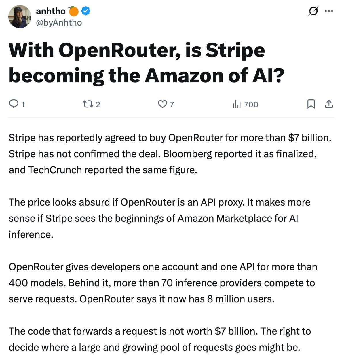 Stripe收购OpenRouter
