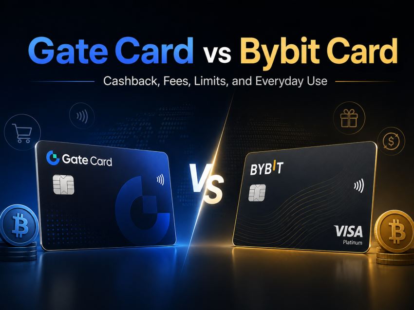 Gate Card与Bybit Card全面对比：返现、费用、消费额度与使用场景
