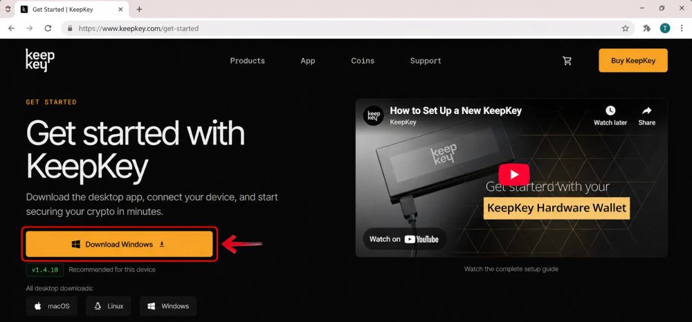 KeepKey 设置