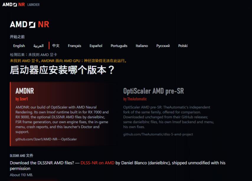 DLSS5一键工具AMDNR-Launcher v0.3.5.2 最新免费绿色版