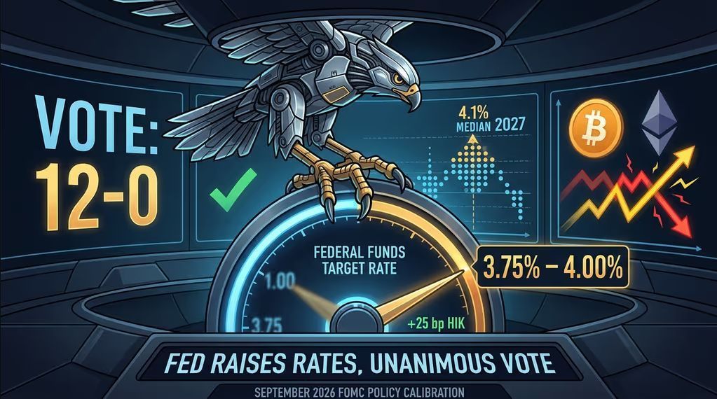 2026年9月FOMC：美联储加息25个基点，鹰派点位图，这是否意味着新一轮加息周期的开始？