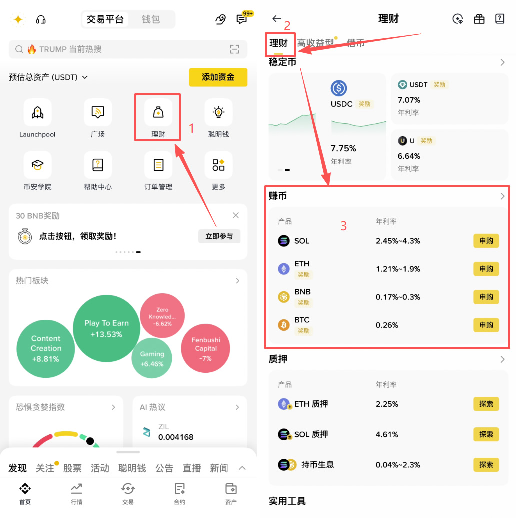 币安理财活存定存USDT实测：加密货币被动收入投资经验