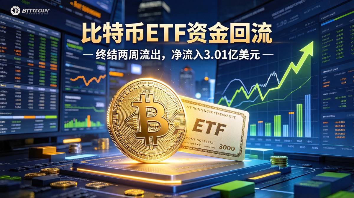 比特币ETF结束两周资金流出