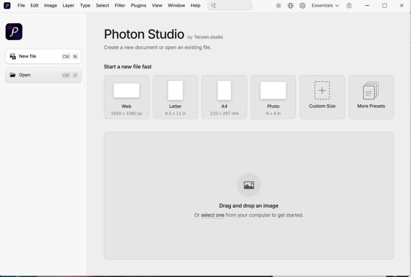 photon studio桌面级轻量修图工具(对标ps) v0.1.62 免费绿色开源版