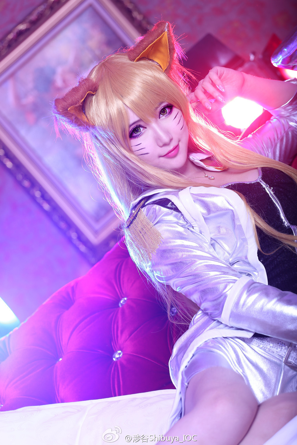 lol偶像歌手阿狸妩媚cos 你就是我的superstar