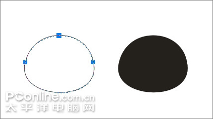 Coreldraw教程：绘制可爱的情侣QQ企鹅