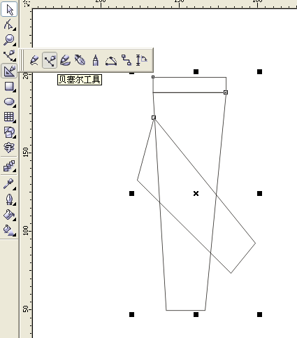 CorelDraw12教程：制作休闲裤