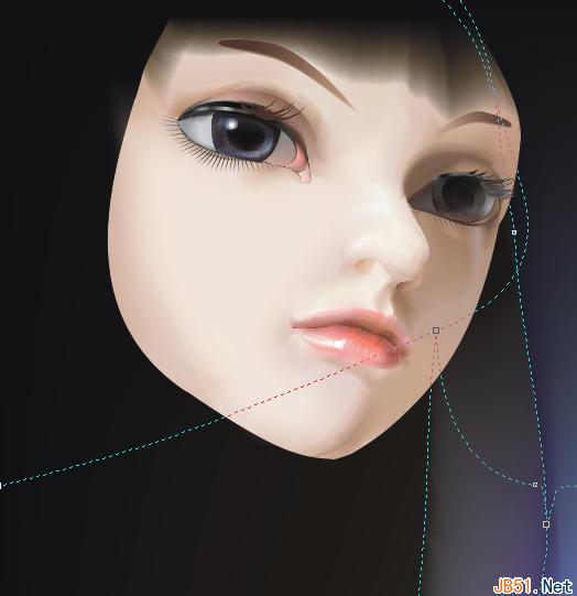 CorelDRAW(CDR) X3设计绘制3D美女(MM)图片的实例教程