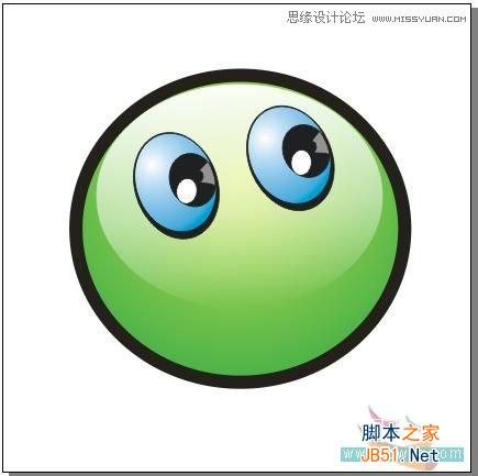 coreldraw(cdr)设计打造出大眼晴笑容的卡通表情实例教程