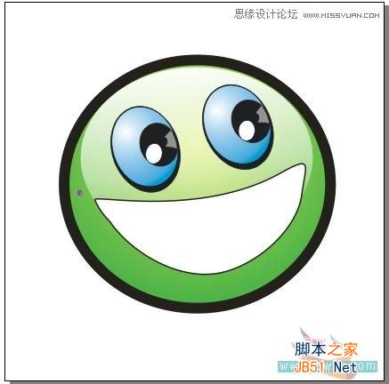 CoreDRAW绘制大眼晴笑容的卡通表情