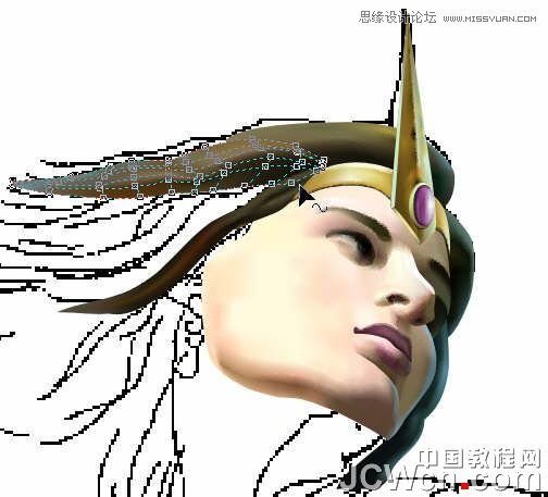 CorelDRAW巧用网格工具绘制恶魔谷插画,