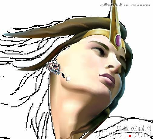 CorelDRAW巧用网格工具绘制恶魔谷插画,