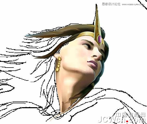 CorelDRAW巧用网格工具绘制恶魔谷插画,