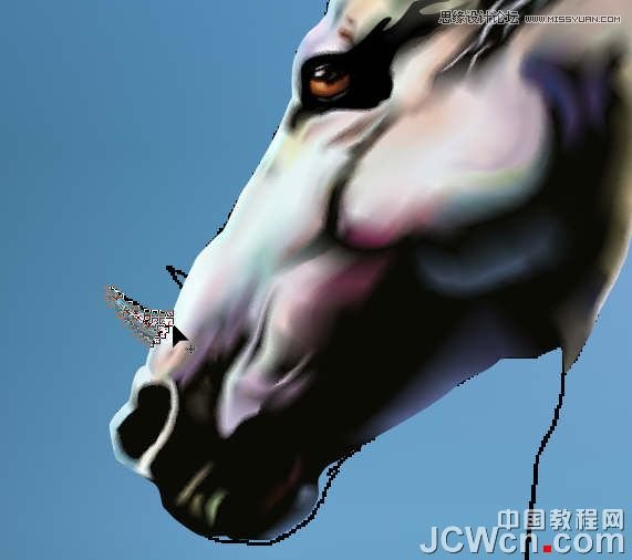 CorelDRAW巧用网格工具绘制恶魔谷插画,