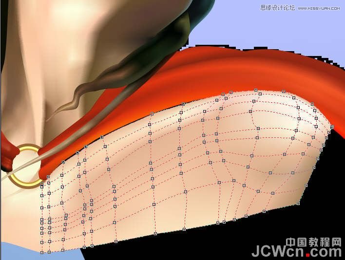 CorelDRAW巧用网格工具绘制恶魔谷插画,