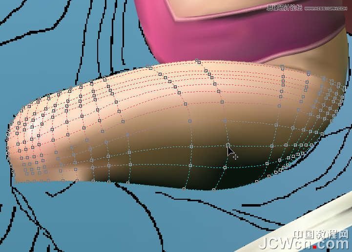 CorelDRAW巧用网格工具绘制恶魔谷插画,