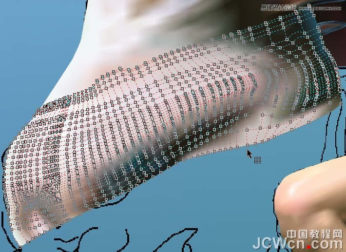 CorelDRAW巧用网格工具绘制恶魔谷插画,