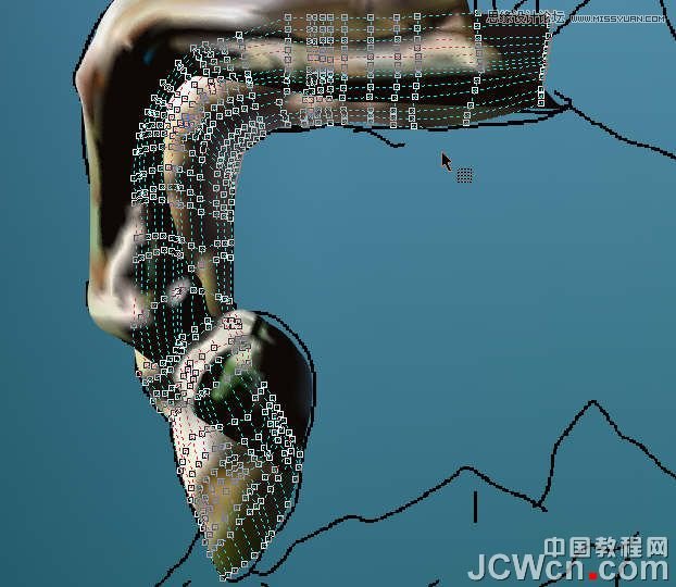 CorelDRAW巧用网格工具绘制恶魔谷插画,