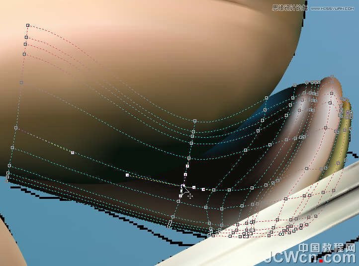 CorelDRAW巧用网格工具绘制恶魔谷插画,