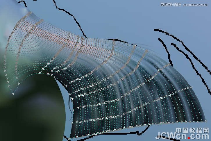 CorelDRAW巧用网格工具绘制恶魔谷插画,