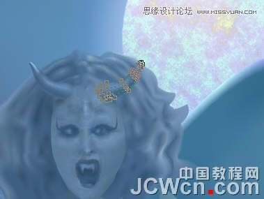 CorelDRAW巧用网格工具绘制恶魔谷插画,