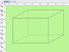 cdr怎么绘制虚线组成的长方体图形? cdr长方体的画法
