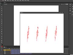 flash怎么制作倾斜旋转的文字动画效果?