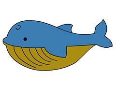 flash怎么画鲸鱼简笔画并上色?