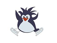 flash怎么画溜冰的小企鹅图形?